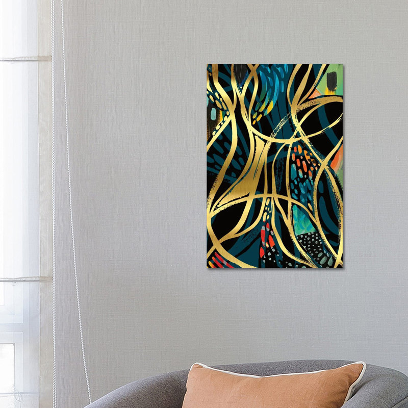 Abstract VI 1 Piece Wall Art on Canvas, 66.04 cm H x 45.72 cm W x 1.91 cm D, Wrapped Canvas