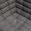 Canapé modulaire 3 pièces en tissu gris Marshall