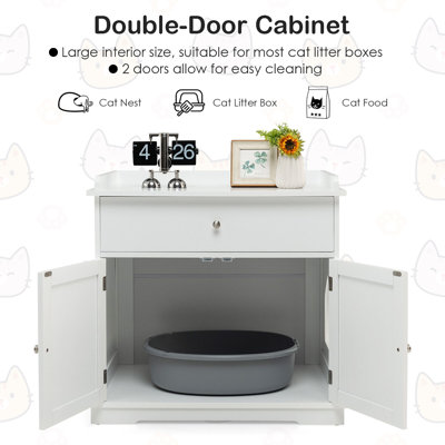 Archie & Oscar™ Minehead Cat Litter Box Enclosure Cabinet & Reviews ...