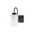Industrial Wall Lamp with Metal Body & Glass Cap, 9.8 x 9.8 x 9.4 inches | E27 Socket, Max 40W | Elegant Black & White Design, Perfect for Hotel & Scandinavian Decor | Stylish & Durable Lighting Fixture-752472517