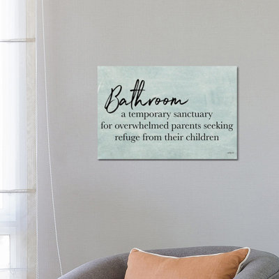 Bathroom by Imperfect Dust - Wrapped Canvas Gallery-Wrapped Canvas Giclée