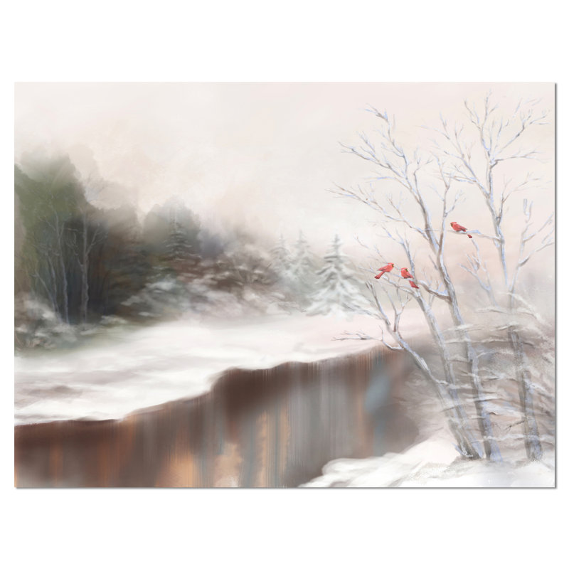 «Snowy Silence», reproduction d'art sur toile, H 30 po x l 40 po x P 1 po