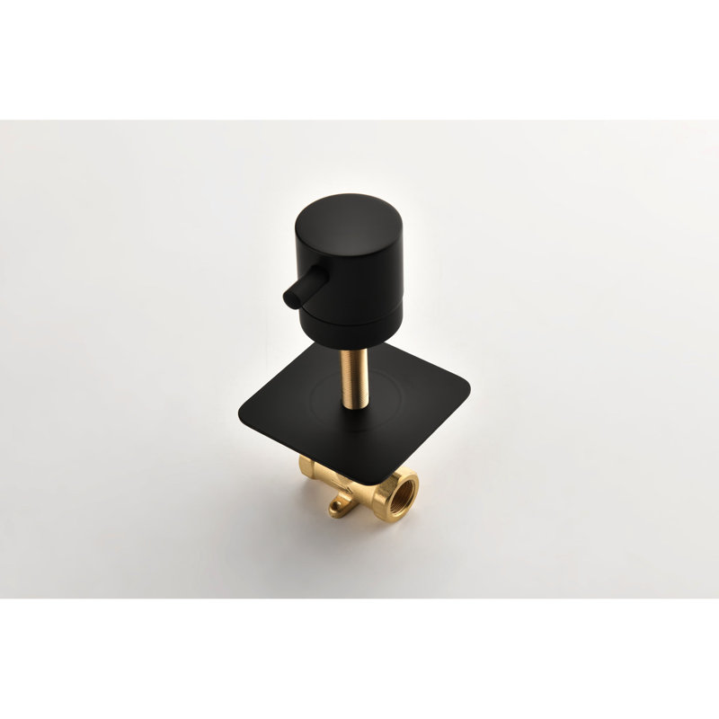 Valve de douche 3/4 "avec contrôle de volume et de débit - Laiton avec poignée réglable