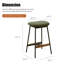 Ensemble moderne de 2 tabourets de bar, tabourets de bar confortables et élégants, rembourrés de tissu doux, sans dossier pour la cuisine et les chaises de bar de salle à manger-1866350442-1866350445