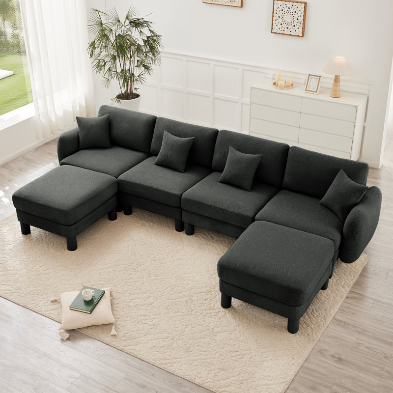 Canapé modulaire en tissu Shell