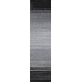 Lagos Wool Ombre Area Rug in Black/Gray/Silver/Platinum