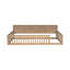 Lit simple TG au sol avec armoires de rangement et ports USB-165943681