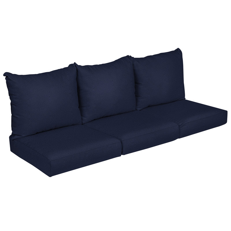 Outdoor 5'' Sofa Seat Cushion, Navy