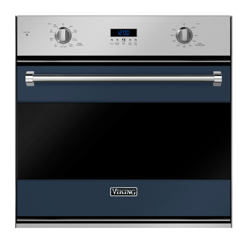 30"W. Electric Single Oven, Slate Blue