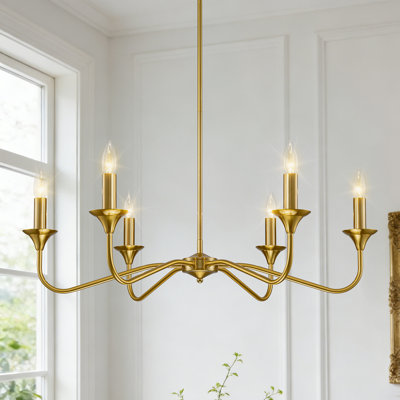6-light Modern Farmhouse Chandelier