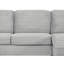 Canapé modulaire en velours côtelé 125,2 po avec repose-pieds-518180095