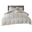 Housse de couette en coton multicolore avec rayures imprimées - garniture de pampilles