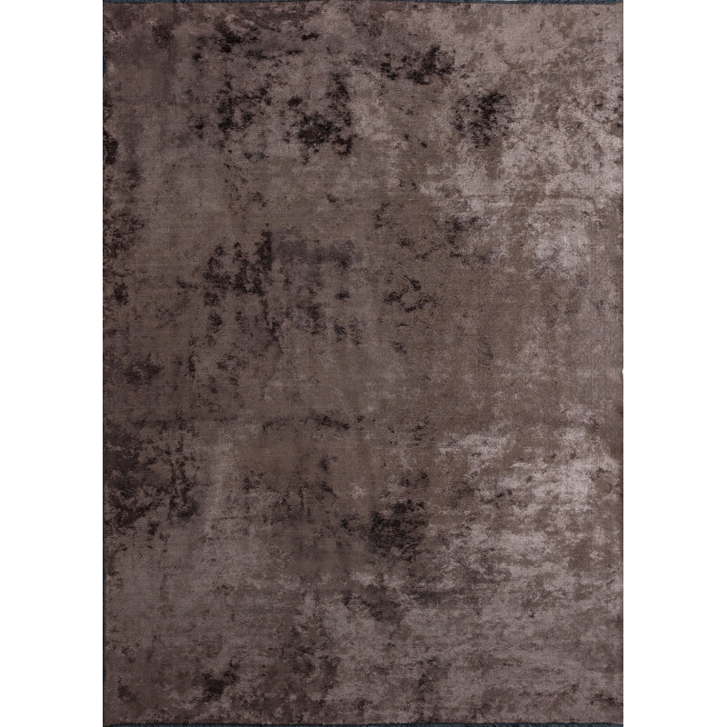 Rapture Brown/Black Luxury Area Rug, Rectangle 7'10" x 9'10"