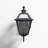 Agarwal 14.75 in. H 1-Light Textured Black Transitional Outdoor Wall Sconce made of Durable Steel, Clear Glass Shade, LED Compatible, Use for Exterior Porch Patio Front Door or Garage