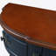 Console rétro en bois courbé, canapé demi-lune circulaire de 52 pouces-765624849