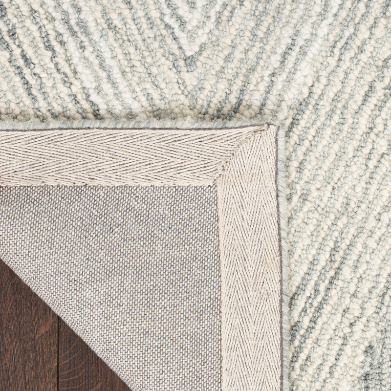 Kerron Wool Chevron Indoor Rug, Rectangle 3'9" x 5'9"