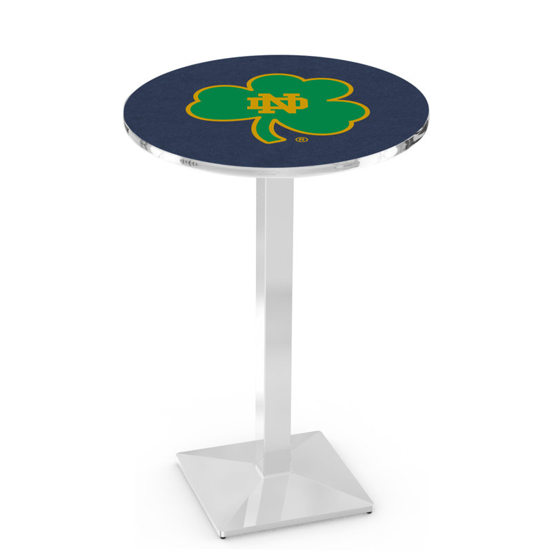 Table bistro NCAA 36 ", Chrome, Notre Dame - Taie décorativerock