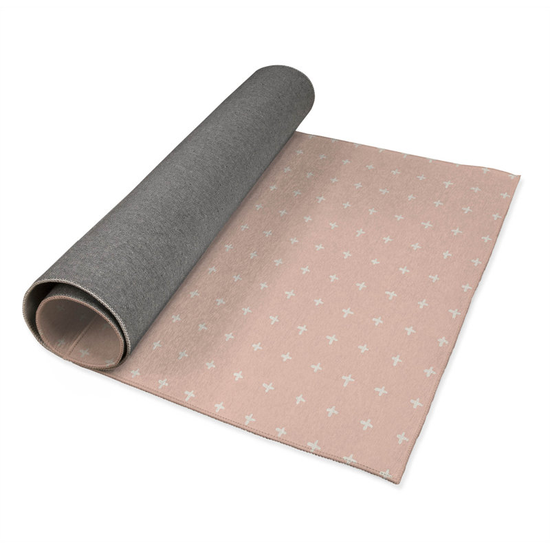 Criss Kids Play Mat, Rectangle 5' x 7', Pink