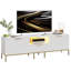 Brilyn Fluted TV Stand, Glossy Media Console with Wave Pattern Buffet Cabinet-1915976574-1936950615