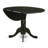 5 Piece Dinette Set for 4 Includes a Round Dining Room Table with Dropleaf and 4 Kitchen Dining Chairs, 42x42 Inch, Black-1978593445-1996240229-1938572641