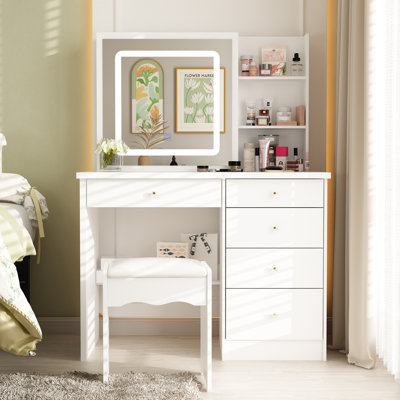 Claranell Dressing Table with Mirror
