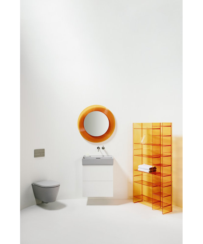 Kartell Flat Wall Mirror, Crystal Transparent