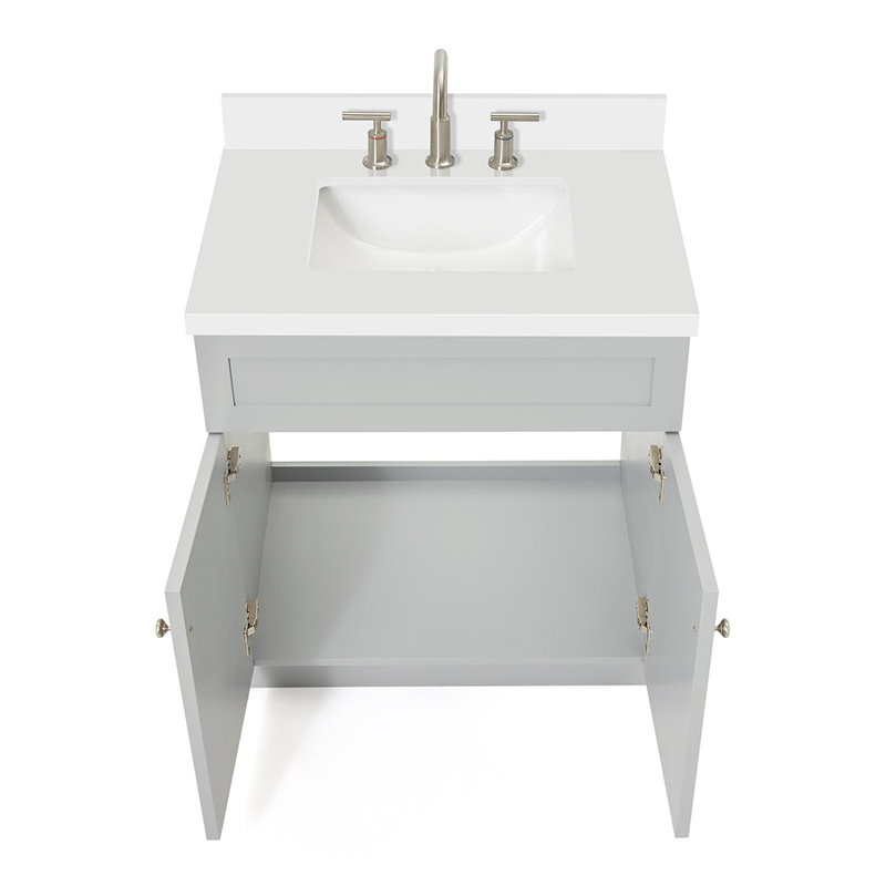 Ensemble de meuble-lavabo simple 31 po Hamlet, Gris
