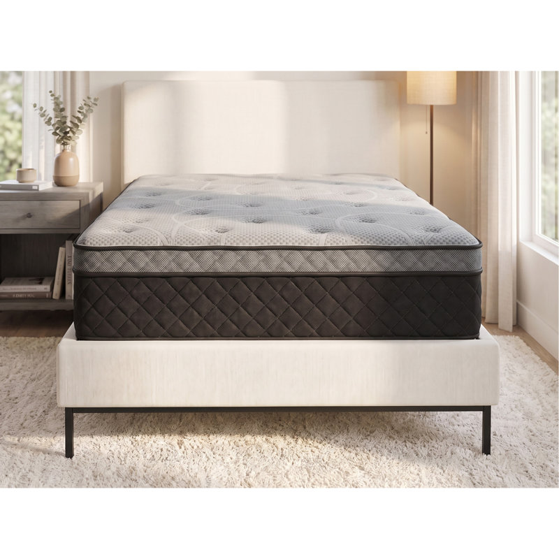 Matelas hybride pour lit simple mi-ferme 12 po avec système de ressorts ensachés, Twin