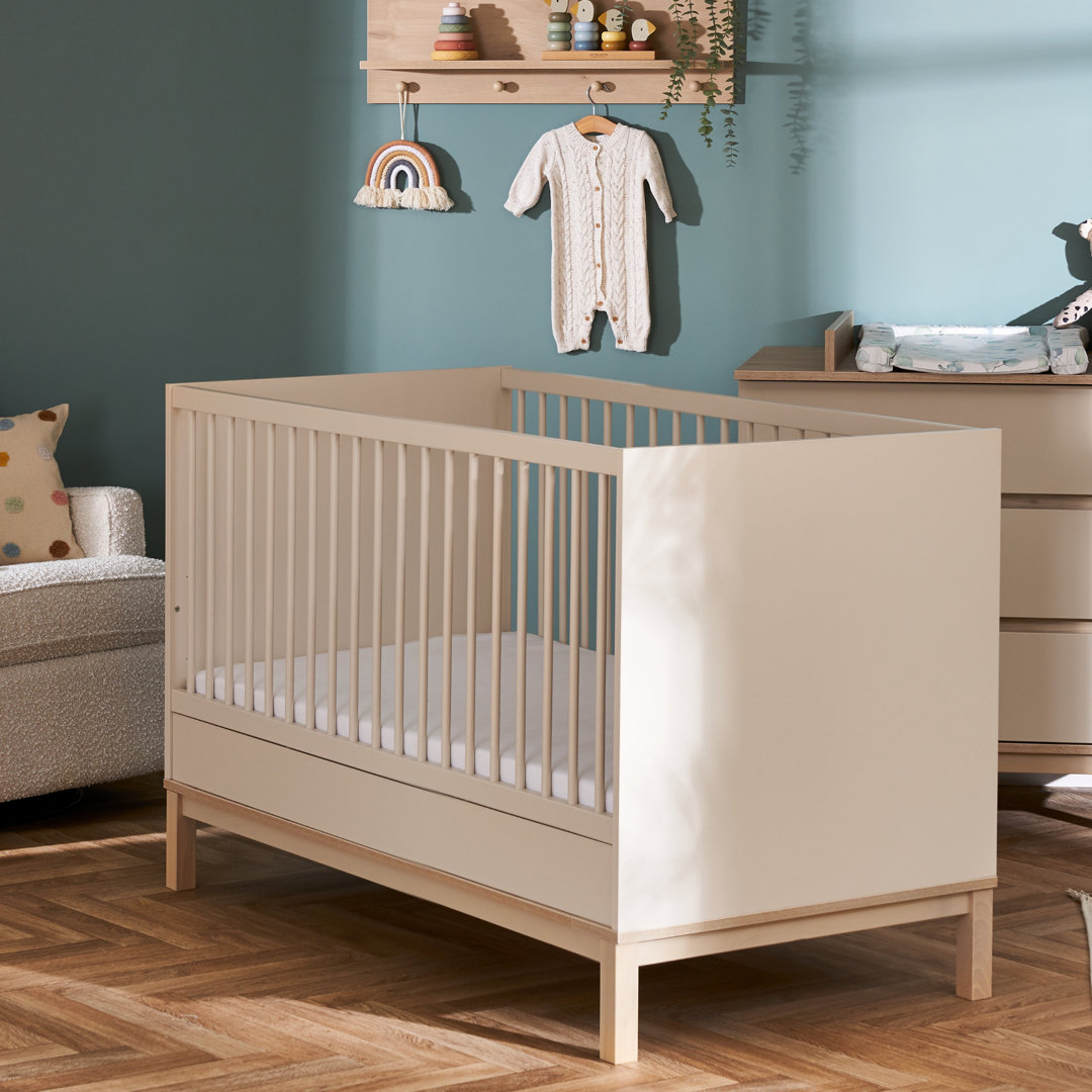 OBaby Astrid Cot Bed - Satin - Image 3