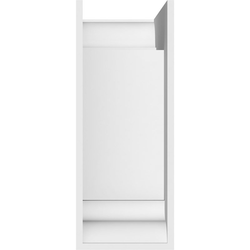 Support standard en uréthane standard Merced avec extrémités traditionnelles, brun clair apprêté, H 14 po x l 5 po x P 12 po