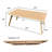 Solid Bamboo Snap Laptop Bed Tray