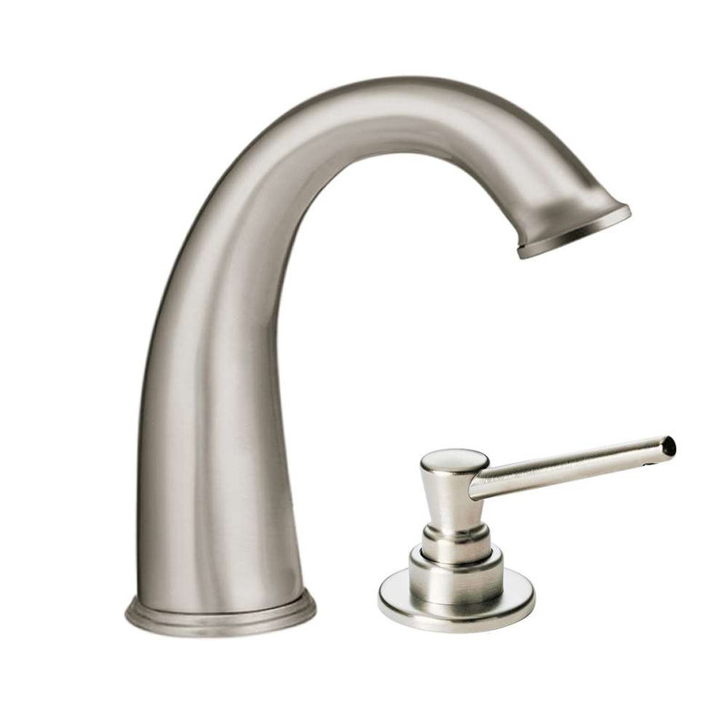 Brushed Nickel Commercial Touchless Faucet with Motion Sensor for Public Restroom Use