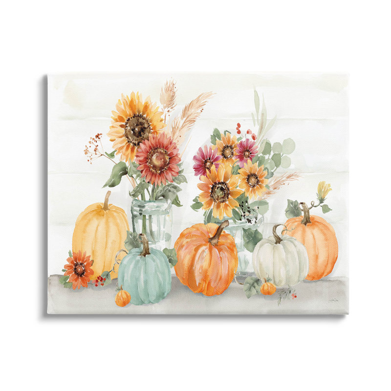 "Autumn Ramble Country Bouquets", art mural par Katrina Pete, H 30 po x l 40 po x P 1,5 po