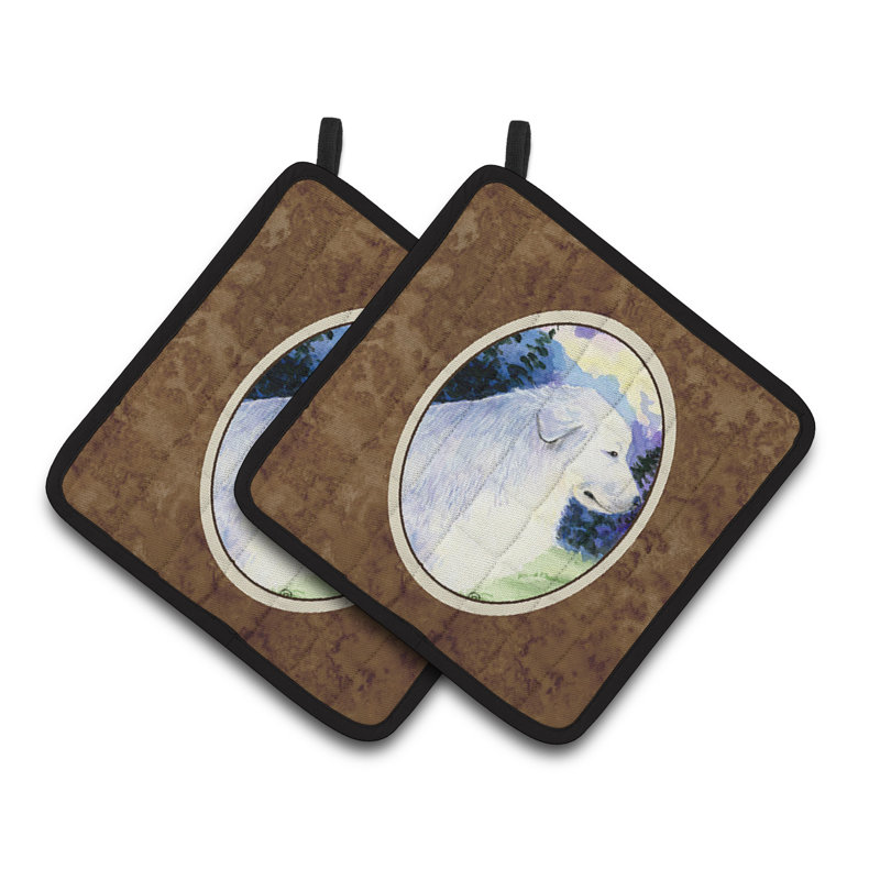 Caroline's Treasures Great Pyrenees Polyester Potholder