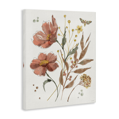 Art mural sur toile Cottage Florals in Full Bloom, design par Anne Tavoletti