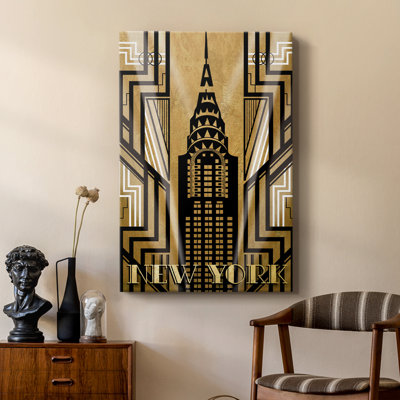 "NY Deco" par Katrina Craven, impression sur toile tendue - galerie sur mesure Cavas