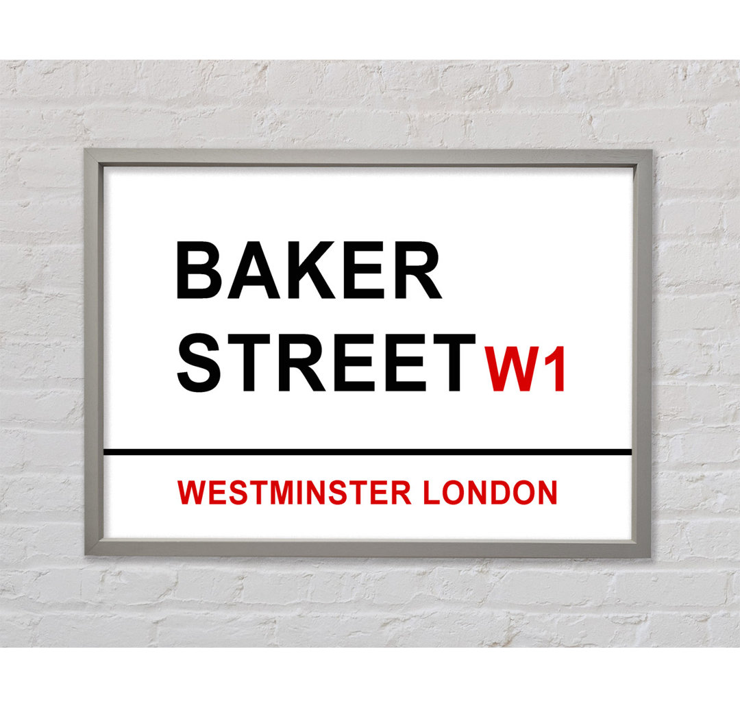 Baker Street Signs Gerahmter Druck