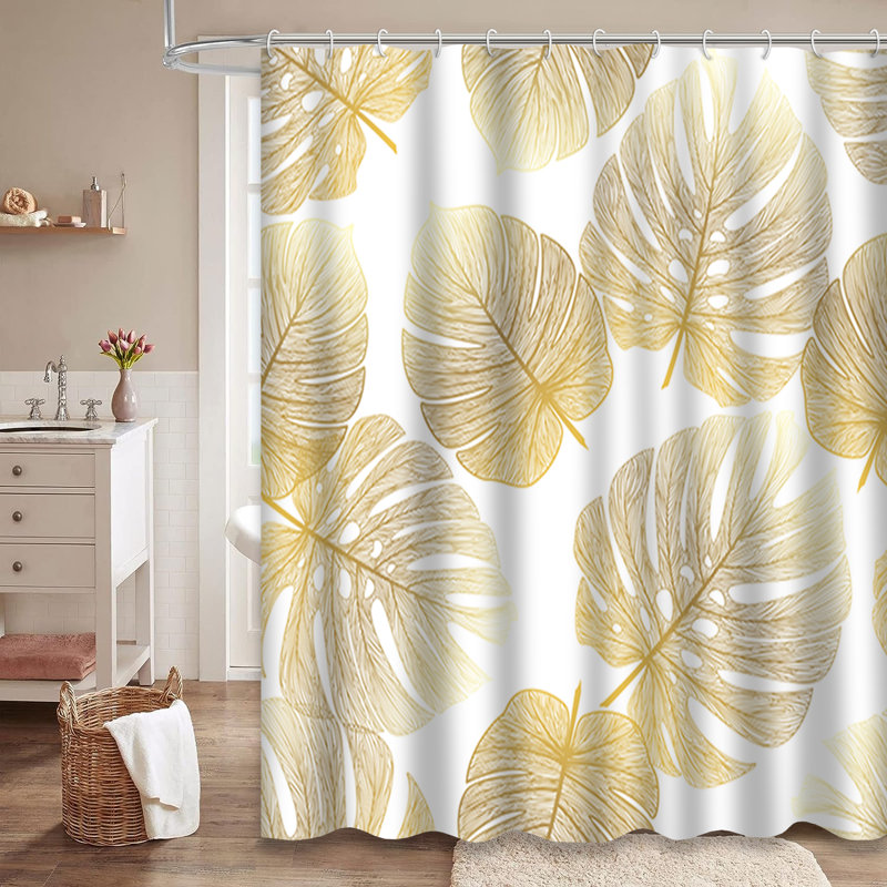 Rideau de douche Tropical Leaf, L 72 po x l 72 po