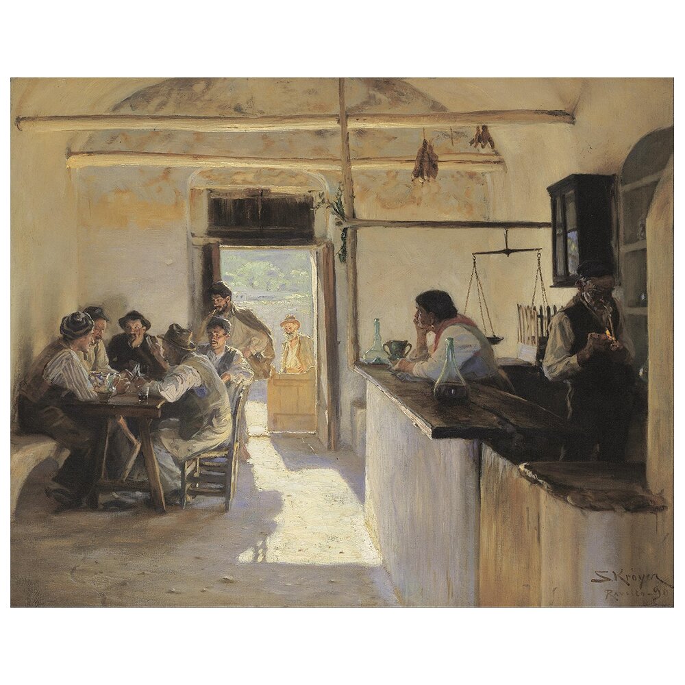 Leinwandbild Osteria in Ravello von Peder Severin Krøyer