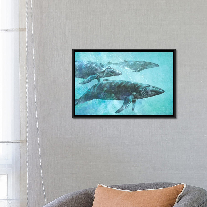 « pod », impression sur toile, H 18 po x l 26 po x P 1,5 po, Toile avec cadre noir, Pas de tapis