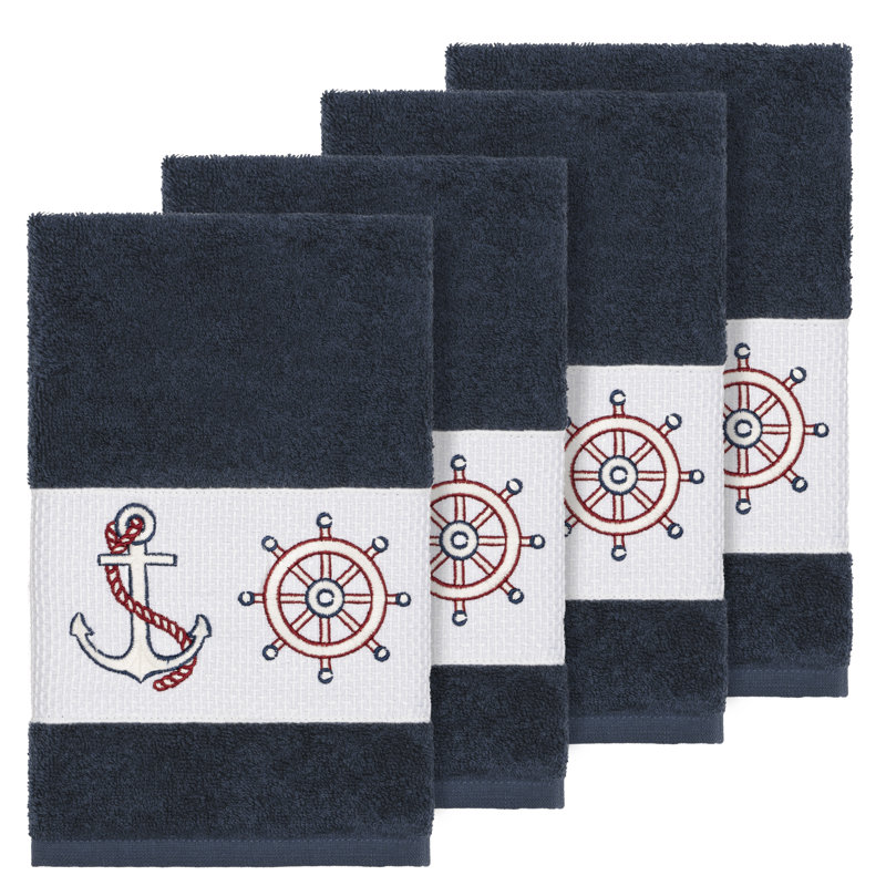 Easton Turkish Cotton Hand Towel, Midnight Blue
