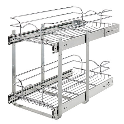 Organisateur de panier à 2 niveaux Rev-A-Shelf pour armoires de cuisine ou de meuble-lavabo 