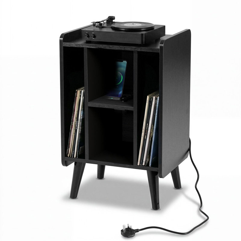 67cm H Media Shelves, Black