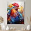 Coq coloré - décoration murale coq-710940884-688348934