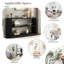 Console avec tablette ouverte et grain de bois élégant-335112524