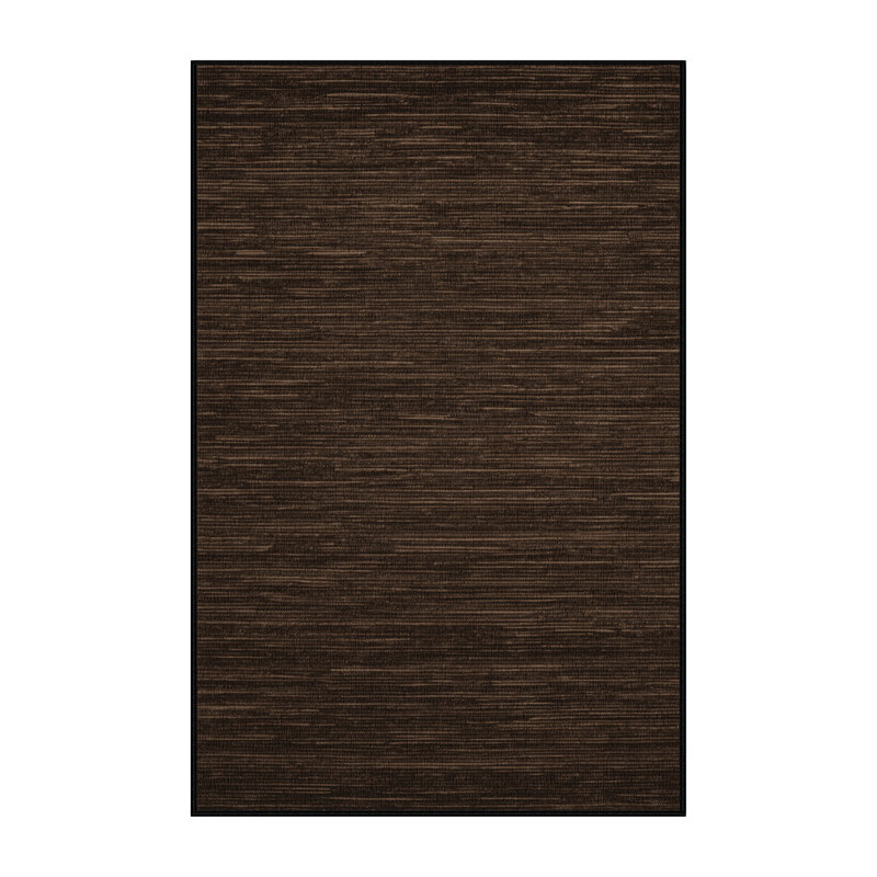 Tapis noir uni lavable à la machine, Rectangulaire 2 pi x 3 pi