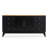 60-Inch Modern Farmhouse MDF and Acacia Wood Sideboard with 6 Drawers and Adjustable Shelf