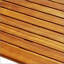Table de bar d'extérieur rectangulaire en bois d'acacia minimaliste - durable, résistante aux intempéries et élégante pour le patio ou le jardin