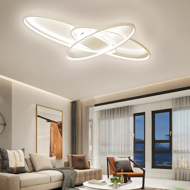 Chale LED Semi Flush Mount, White