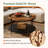 31.5-Inch Solid Wood Round Coffee Table, Boho Living Room Coffee Tea Table with Metal Storage & Carved Floral Pattern-1126436315